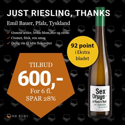 6 flasker 2019 Just Riesling for me thanks, Emil Bauer, Pfalz, Tyskland
