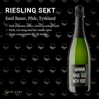 2018 I Wanna have Sekt with you, Riesling Sekt, Emil Bauer, Pfalz, Tyskland