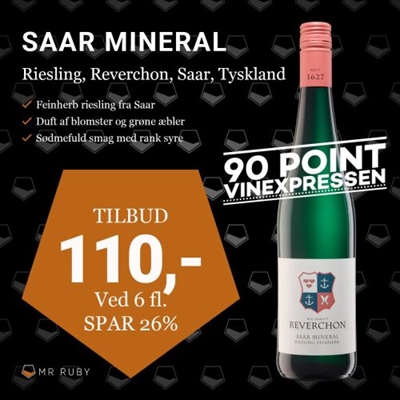2020 Saar Mineral, Riesling, Weingut Reverchon, Tyskland