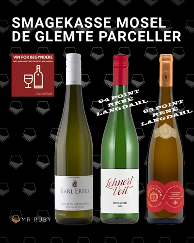 Smagekasse Riesling fra glemte Mosel parceller, "Vin for begyndere"