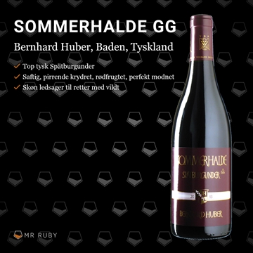 2013 Sommerhalde, Spätburgunder, Bernhard Huber, Baden, Tyskland