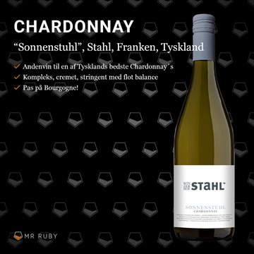 2023 Sonnenstuhl Chardonnay, Stahl, Franken, Tyskland
