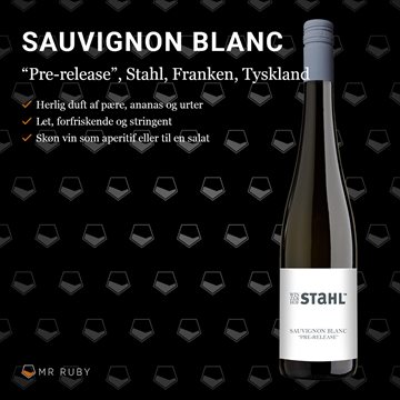2021 Sauvignon Blanc "Pre-release", Stahl, Franken, Tyskland