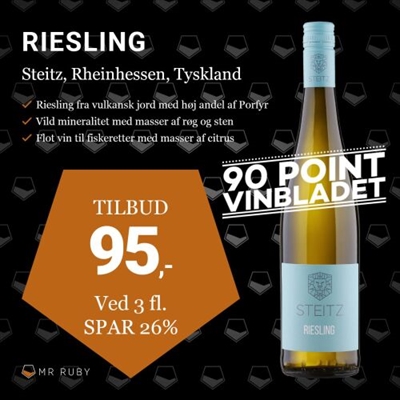 2020 Riesling, Weingut Steitz, Rheinhessen, Tyskland