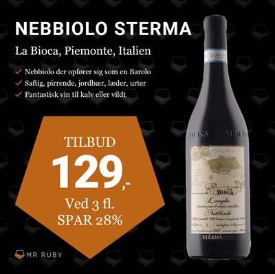 2016 Nebbiolo d´Alba Superiore "Sterma", La Bioca, Piemonte, Italien