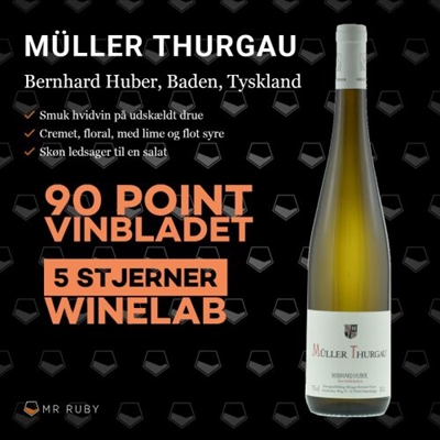 2019 Müller Thurgau, Bernhard Huber, Baden, Tyskland