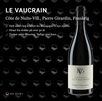 2022 Cote de Nuits Villages Le Vaucrain, Pinot Noir, Pierre Girardin, Frankrig