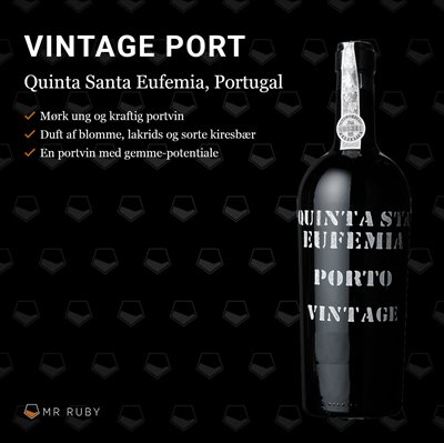 2017 Vintage port, Quinta Santa Eufemia, Duoro, Portugal