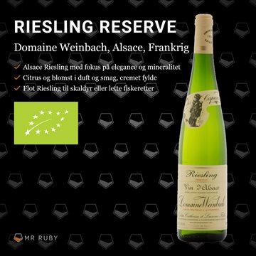 2019 Riesling, Domaine Weinbach, Alsace, Frankrig