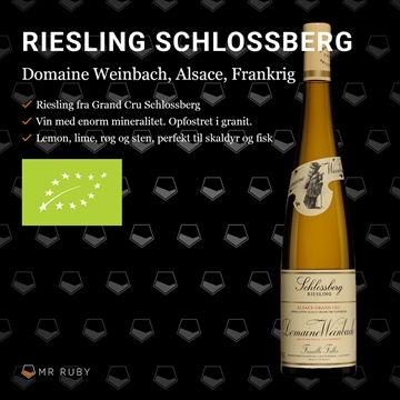 2021 Riesling Schlossberg Grand Cru, Domaine Weinbach, Alsace, Frankrig